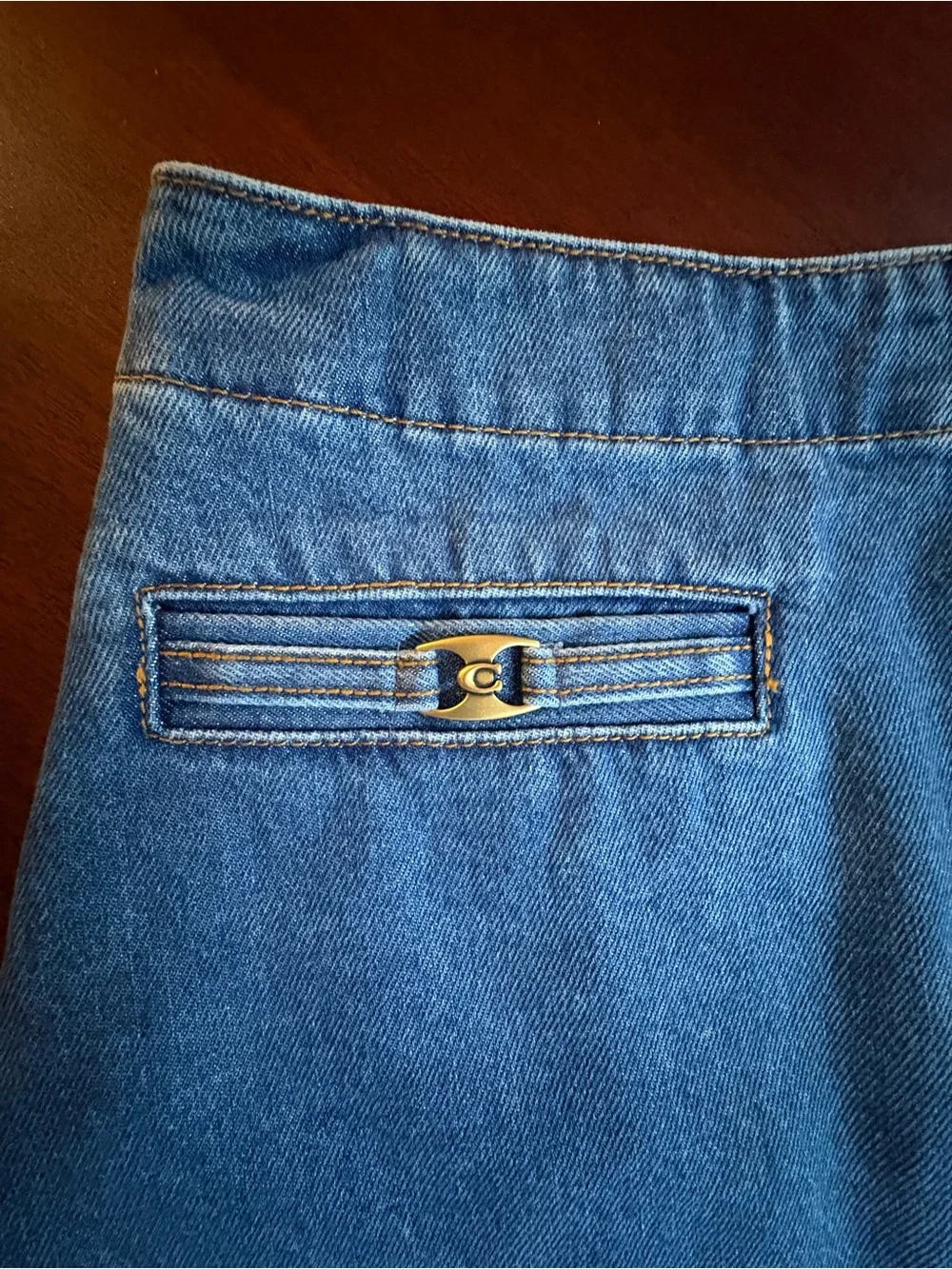 Coach Bluejean skirt.